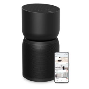 TCL Breeva A3 Smart Air Purifier, up to 1230 sq. ft., 5-Stage Filtration System, True HEPA (H13) Removes 99.97% of Dust / Bacteria / Odors, App & Voice Control, Ultra-Quiet, Black, A315B