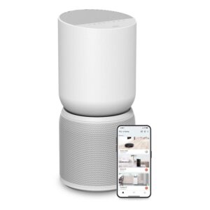 TCL Breeva A5 Smart Air Purifier, 365 sq. ft. up to 1765 sq. ft., 5-Stage Filtration System, True HEPA (H13) Removes 99.97% of Dust / Bacteria / Odors, App & Voice Control, Ultra-Quiet, White, A515W