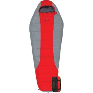 TETON Sports Tracker 5F Ultralight Mummy Sleeping Bag, Red