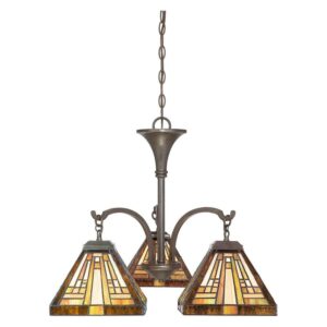 TFST5103VB-Quoizel Lighting-Stephen Chandelier 3 Light Metal -Traditional Installation
