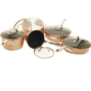 THE ROCK by Starfrit 10 Piece Copper Cookware Set
