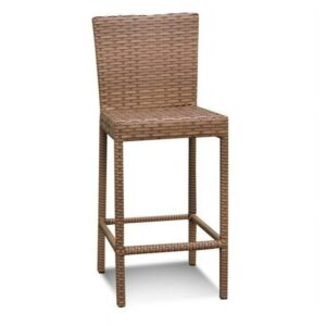 TKC Laguna Outdoor Wicker Bar Stools in Caramel (Set of 2)