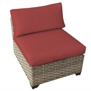 TK Classics Monterey Outdoor Middle Chair with 2 Sets of Cushion Covers