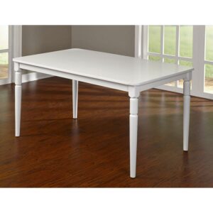 Albury Turned Legs Table, White