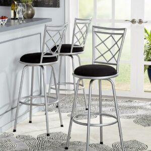 TMS Avery Adjustable-Height Bar Stool, Multiple Colors, Set of 3