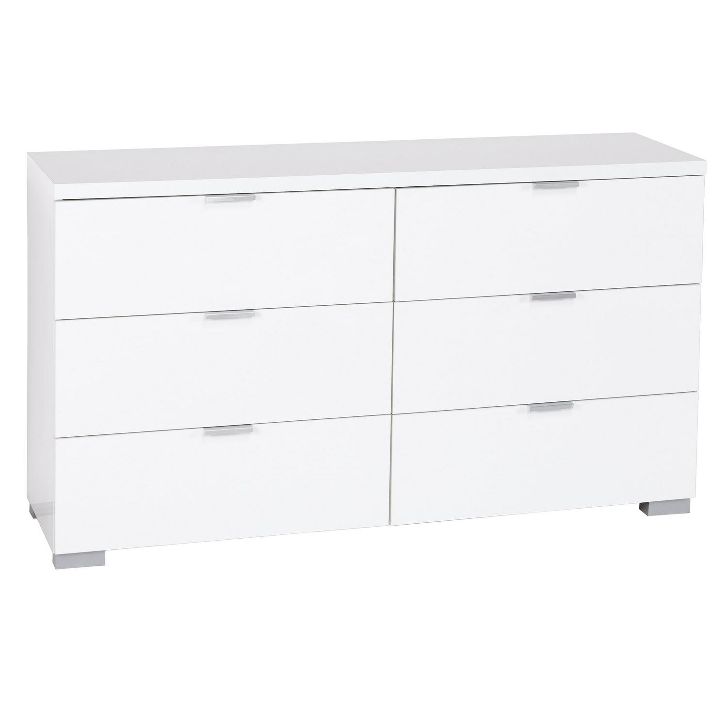 TMS Modern Zuri Six Drawer Dresser - White - Image 4
