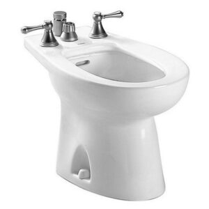 TOTO® Piedmont® Deck Mount Vertical Spray Flushing Rim Bidet, Cotton White - BT500B#01