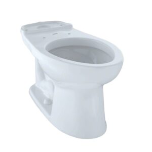 TOTO Eco Drake and Drake ADA Height Elongated Toilet Bowl, Cotton White - C744EL#01