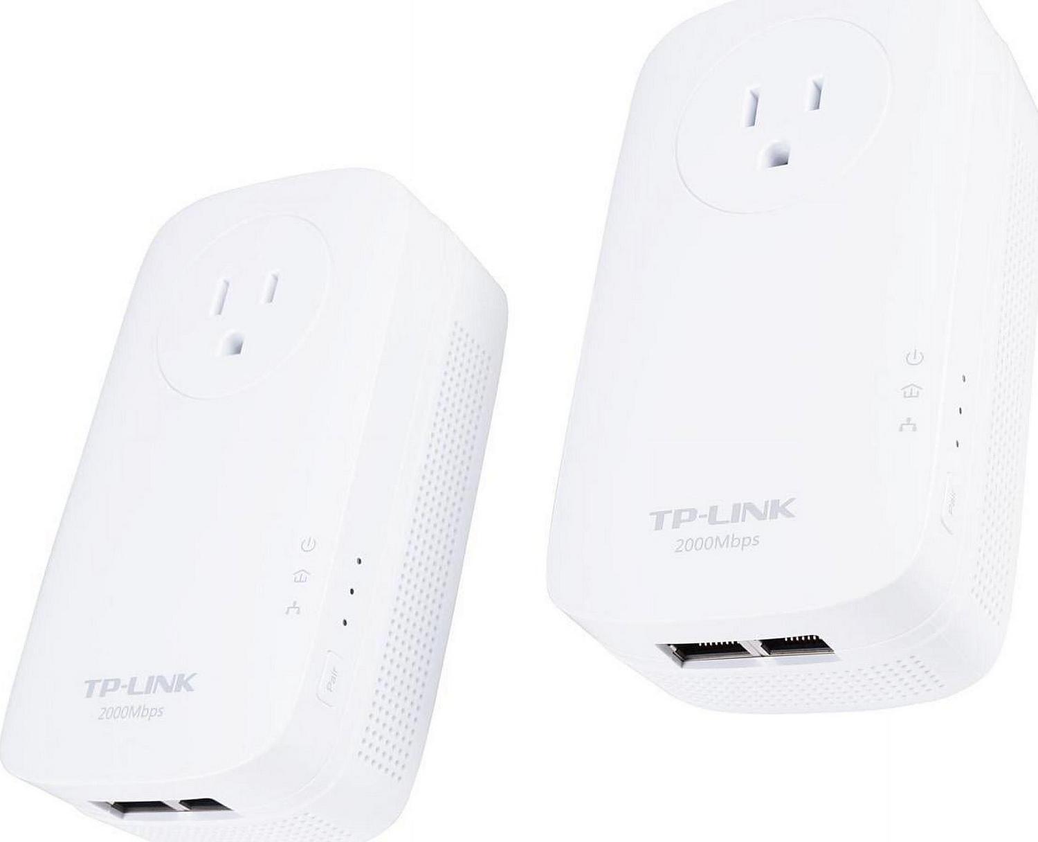 TP-LINK AV2000 2-Port Gigabit Passthrough Powerline Starter Kit