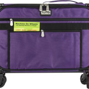 TUTTO Machine On Wheels Case-23"X15"X12" Purple, Pk 1, Tutto