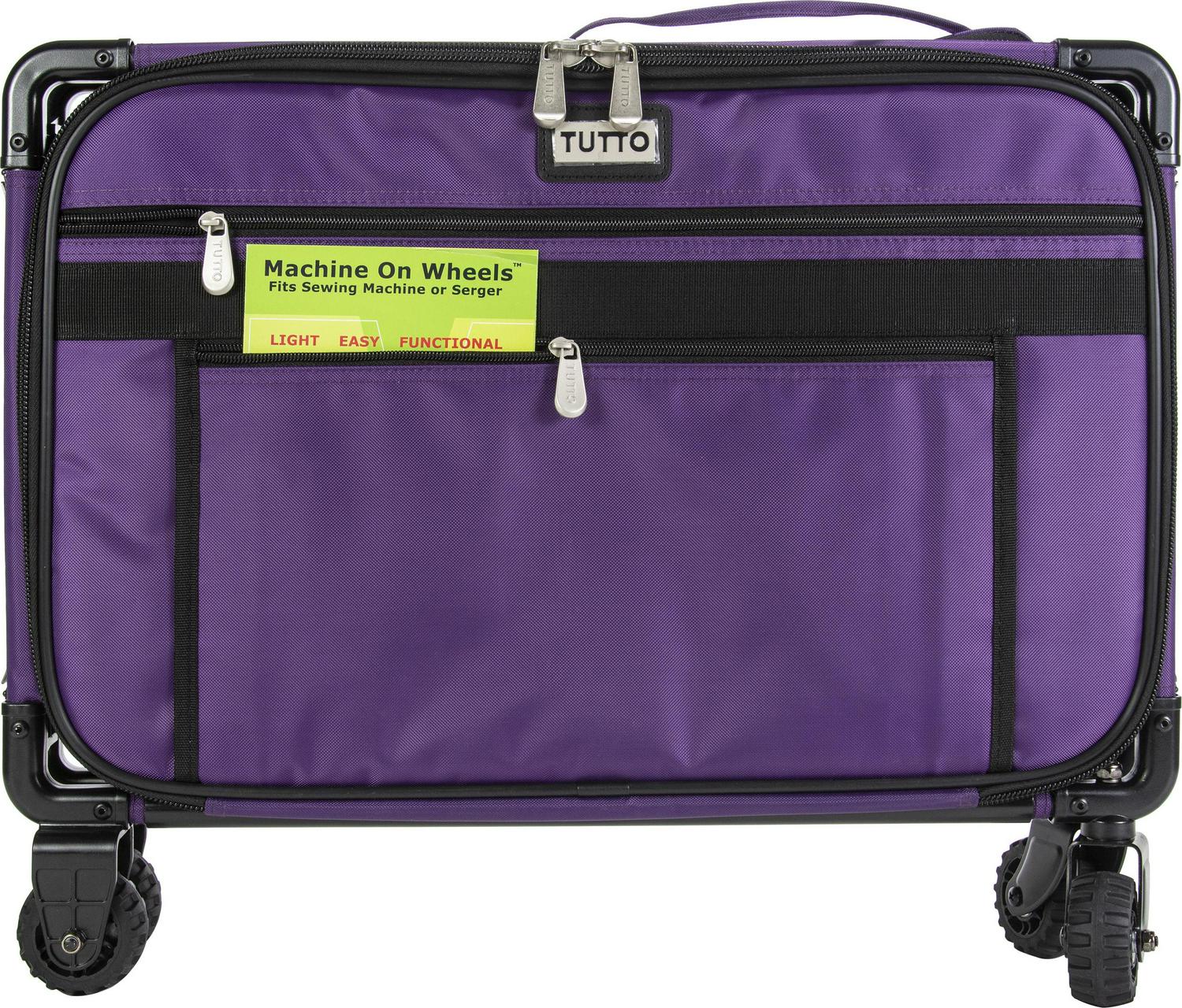 TUTTO Machine On Wheels Case-23"X15"X12" Purple, Pk 1, Tutto