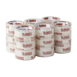 T-REX Packaging Tape - Clear, 1.88 in. x 35 yd., 18-pack
