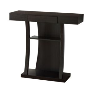 2-shelf Rectangular Console Table Cappuccino