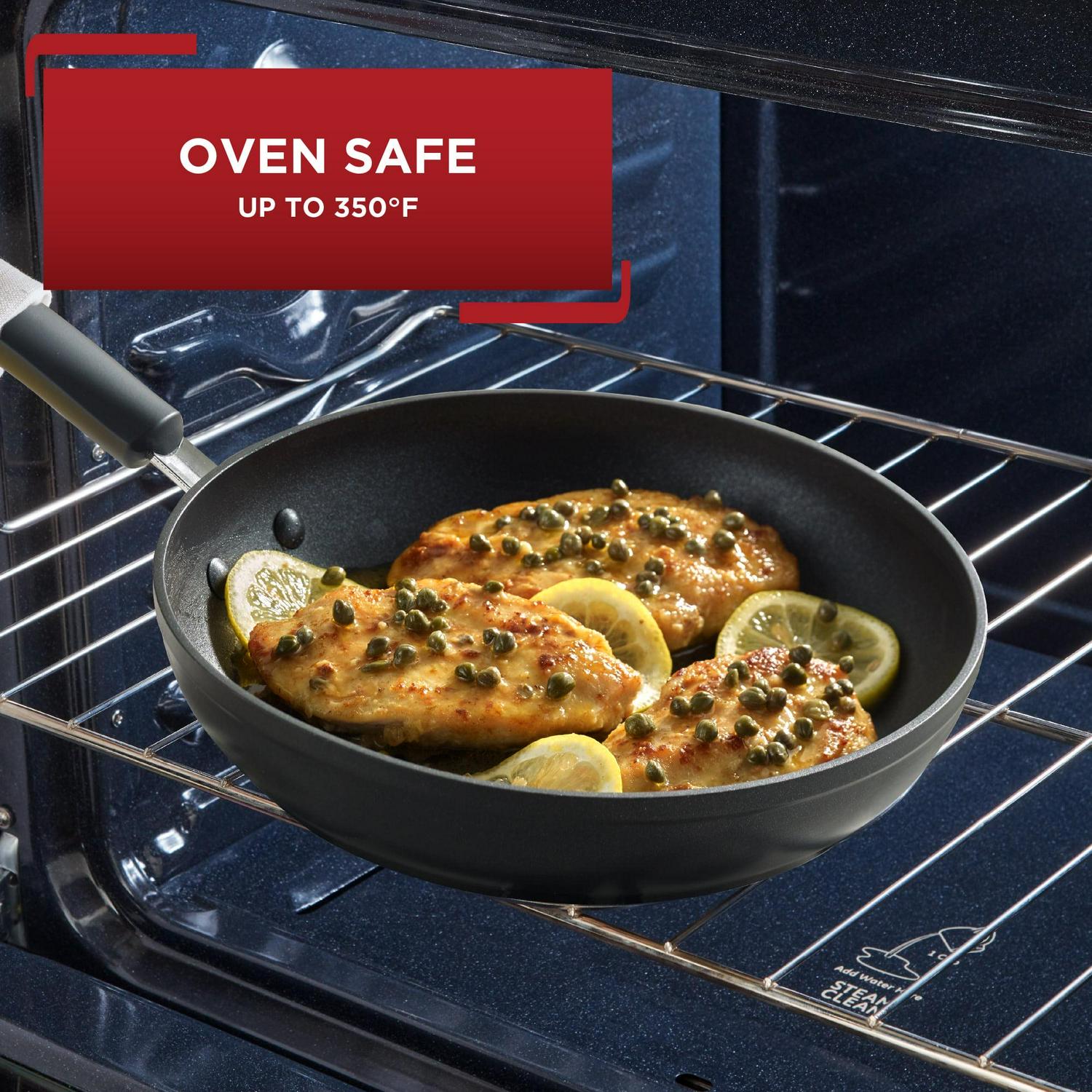 T-fal Excellence 12 Piece Titanium Non-Stick Cookware Set, Black, Dishwasher Safe - Image 8