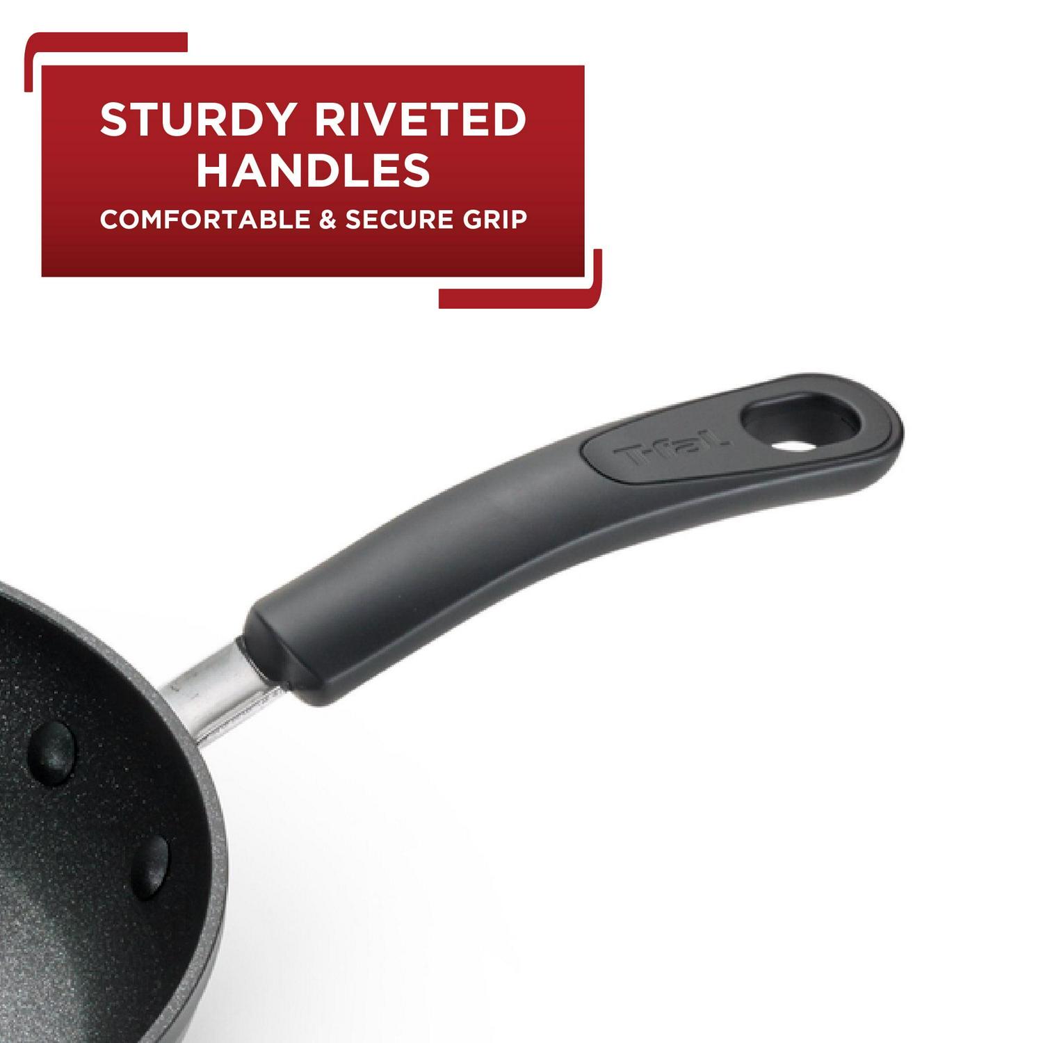 T-fal Excellence 12 Piece Titanium Non-Stick Cookware Set, Black, Dishwasher Safe - Image 7