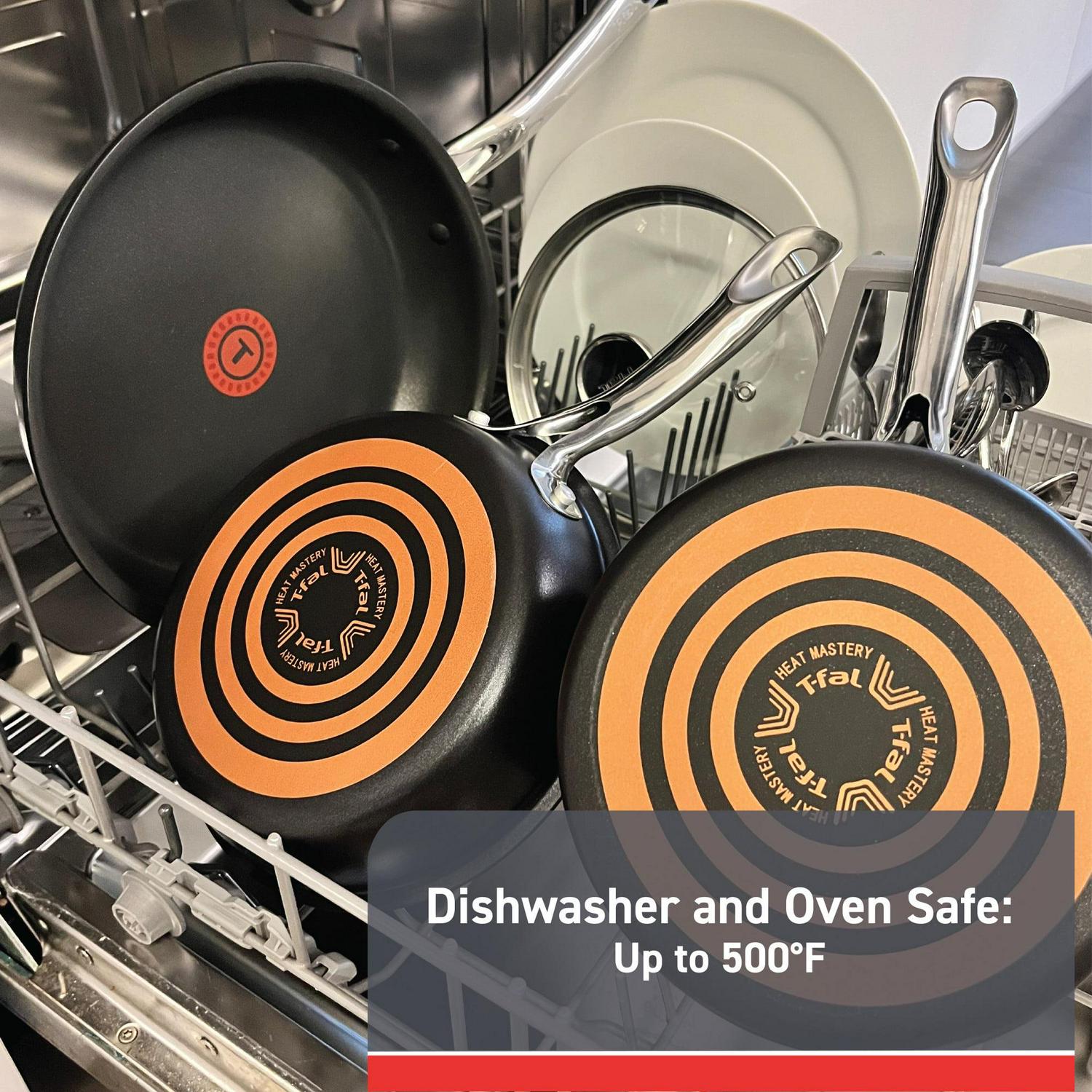 T-fal Expert Pro Platinum Non-Stick Cookware Set, 14-Piece, Black - Image 6