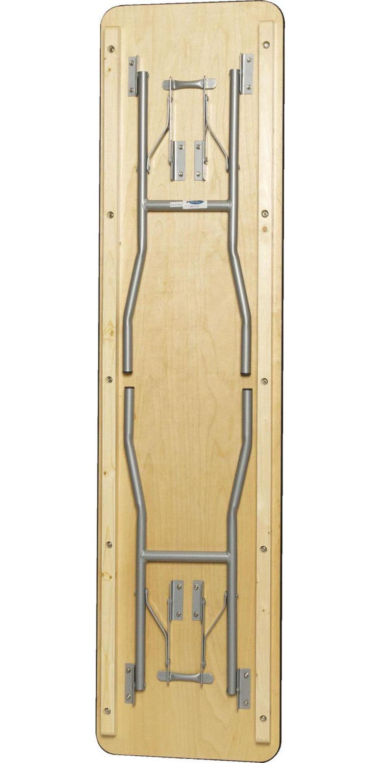 Table - 6'X18" WFT Series Russian Birch Wood - Rubber Edge - Image 3