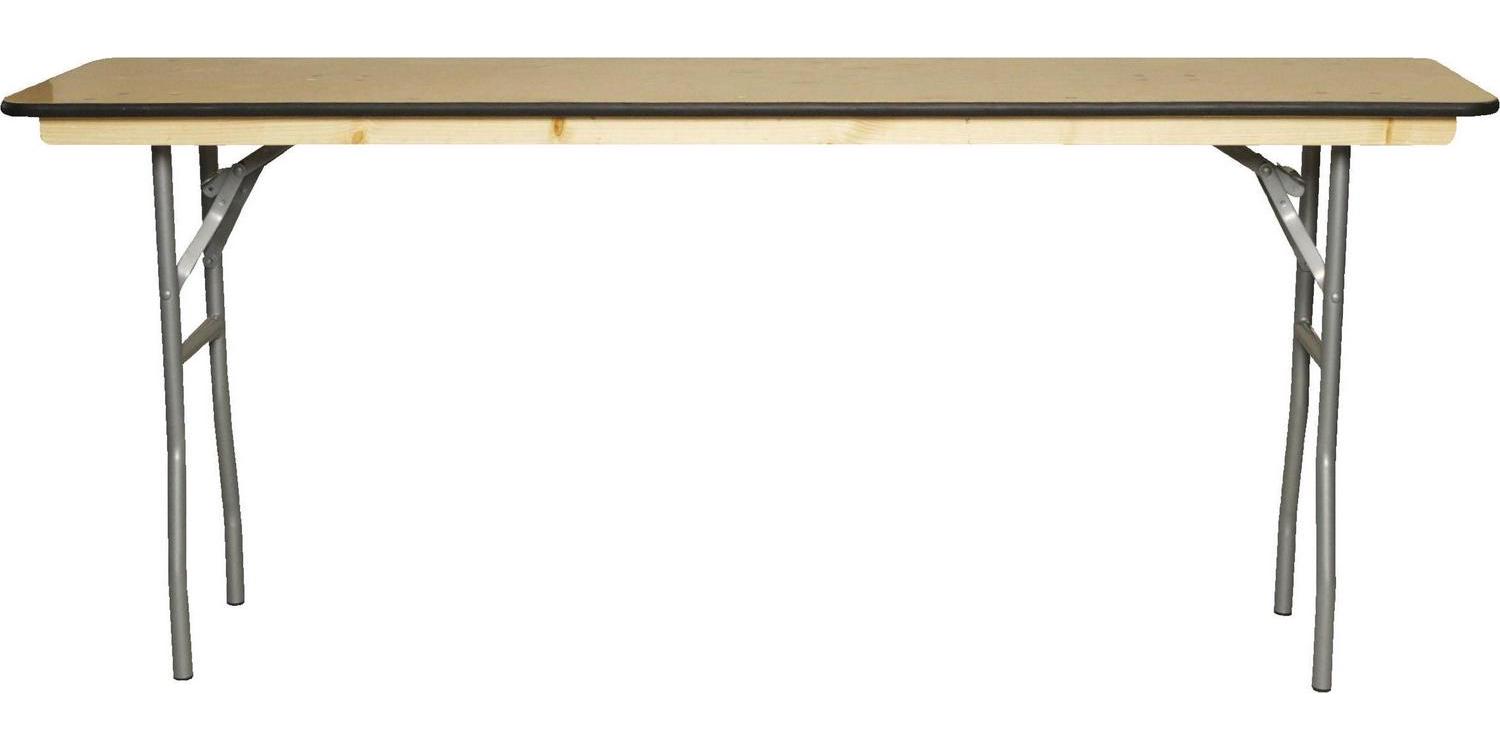 Table - 6'X18" WFT Series Russian Birch Wood - Rubber Edge - Image 2