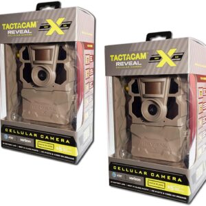 Tactacam 2 Pack - Reveal x Gen 2.0 LTE Cellular Trail Camera - 16 Megapixels Hunting Trail Monitor