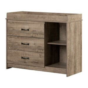 South Shore Tassio, Farmhouse Changing table, Wide Brown