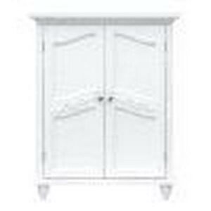 Teamson Home Versailles Freestanding Two-Door Floor Accent Cabinet, White