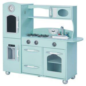 Teamson Kids Little Chef Westchester Retro Kids Kitchen Playset, Mint