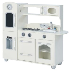 Teamson Kids Little Chef Westchester Retro Play Kitchen - White