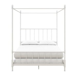 Teen Novogratz Hayden Metal Canopy Bed, Full, White
