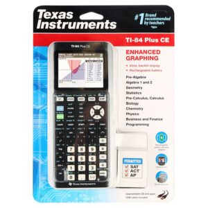 Texas Instruments TI-84 Plus CE Graphing Calculator, Black
