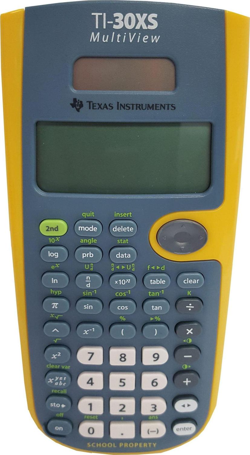 Texas Instruments TI-30XS MultiView Scientific Calculator Yellow