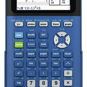 Texas Instruments TI-84 Plus CE Graphing Calculator, Bionic Blue, 7.5 inch