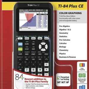 Texas Instruments TI-84 Plus CE Graphing Calculator, Matte Black