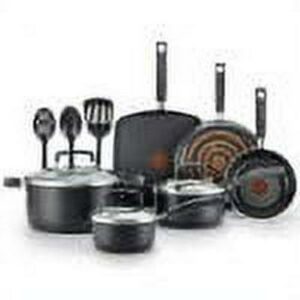 T-fal Signature, 12 Piece Non-Stick Cookware Set, Black
