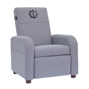 The Crew Furniture Ensign Kids Recliner Chair Polyester Twill Gray