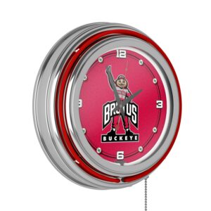 The Ohio State University Neon Clock - 14 inch Diameter