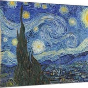 The Starry Night, June 1889, Scenic World Culture Stretched Canvas Wall Art by Vincent van Gogh Sold by ArtCom