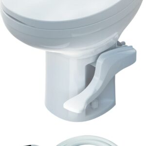 Thetford Aqua-Magic Residence RV Toilet w/ Hand Sprayer, High, White 42173