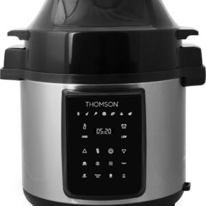 Thomson 65 qt Air Fryer Pressure Cooker, Stainless – Button Control/Led Display