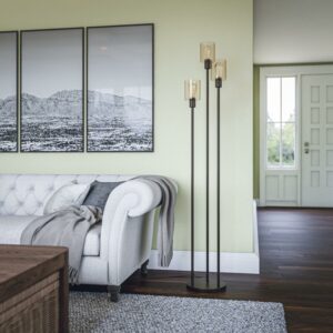 Thornton Torchiere with Bronze Finish