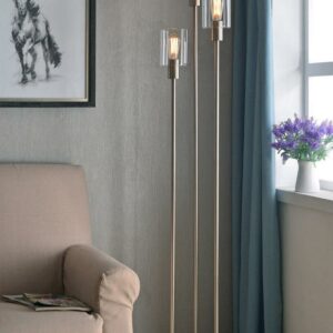 Thornton Torchiere with Silver Finish