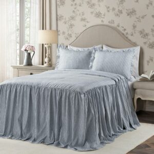 Ticking Stripe Bedspread Set - 3-Piece