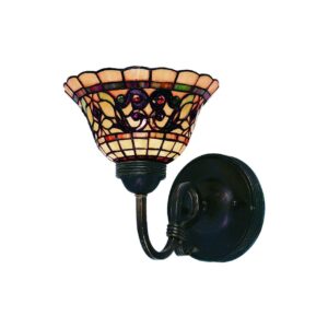 Elk Lighting Tiffany Buckingham Vintage Antique Wall Sconce w/ 1 Light 75W - 361-VA