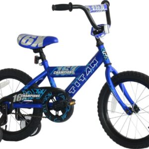Titan Champion Boys BMX Bike with Training Wheels, 16 In. Blue