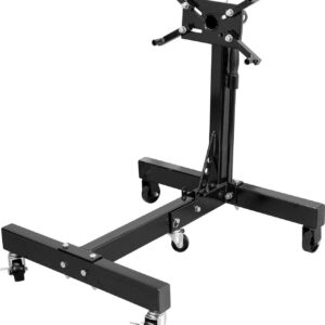 Torin DT26801B Steel Rotating Engine Stand with 360 Degree Rotating Head and Folding Frame: 3/4 Ton (1,500 lb) Capacity, Black