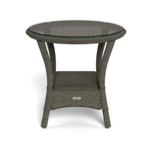 Tortuga Outdoor Bayview Resin Wicker Side Table - Driftwood