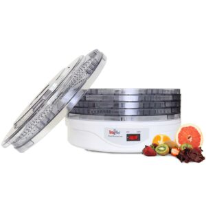 Total Chef Countertop Food Dehydrator, 5 Tray Dryer for Fruit, Jerky