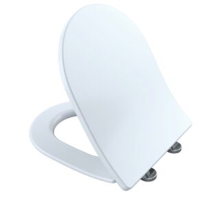 Toto SS247R#01 Slim D-Shape Closed-Front Toilet Seat with SoftClose