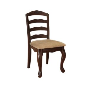 Townsville Cottage Side Chair Dark Walnut Finish Set of 2 - Saltoro Sherpi