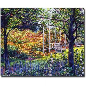 Trademark Art "Garden For Dreaming" Canvas Wall Art by David Lloyd Glover