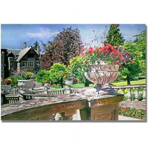 Trademark Art "Spring in Hatley Park" Canvas Wall Art by David Lloyd Glover